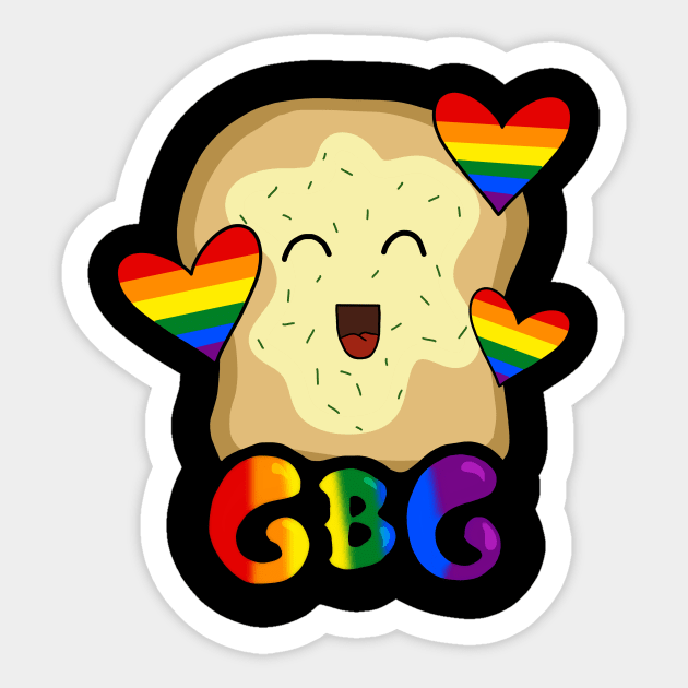 Garlic Bread Gang Gay Pride Sticker by RezProClothing